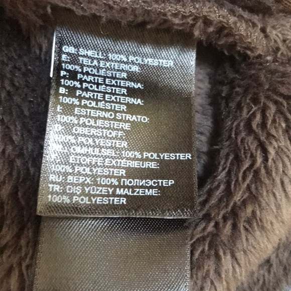NWT! The North Face S/P brown fuzzy jacket/ hoodie - Picture 5 of 8
